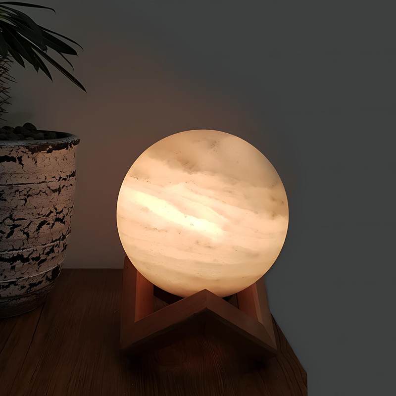 آباژور سنگ نمک طرح گوی مدل MPG05 مبلمونسرا مدل 230772