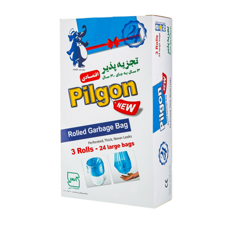 کیسه زباله پیلگون مدل L99 بسته 24 عددی
