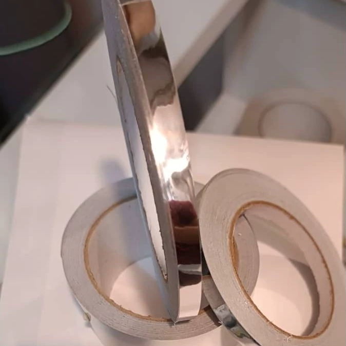 برچسب نواری استیل براق 1 سانتی