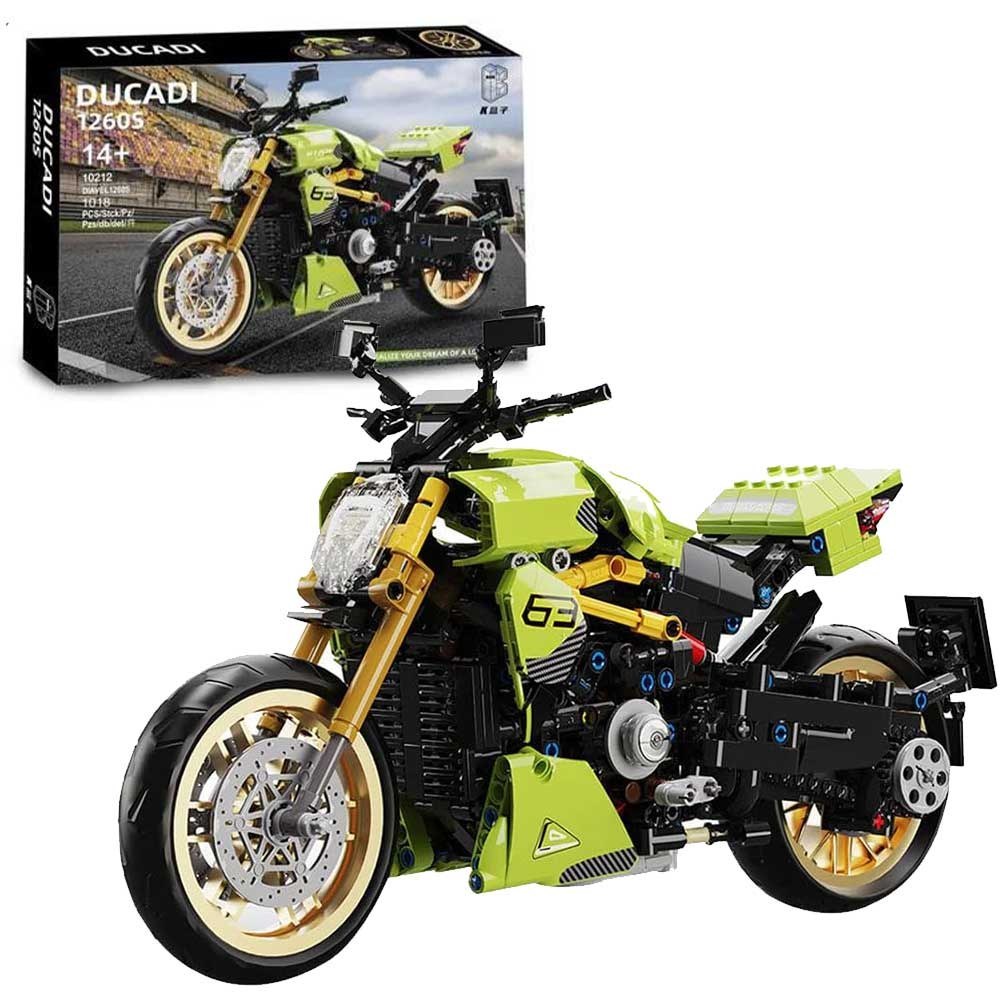 لگو ساختنی موتورسیکلت دوکاتی 1018 قطعه کد 10212