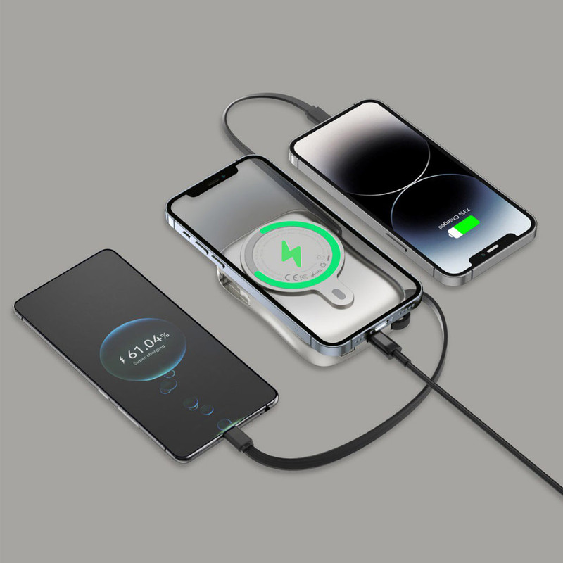 پاوربانک گرین لاین مدل MagPulse 10000 میلی آمپرساعت
