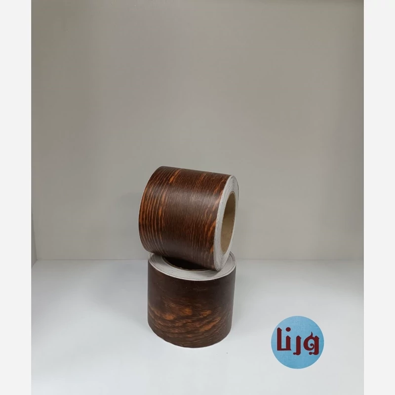 برچسب قرنیز 10 سانتی طرح چوب قهوه ای روشن ضخیم