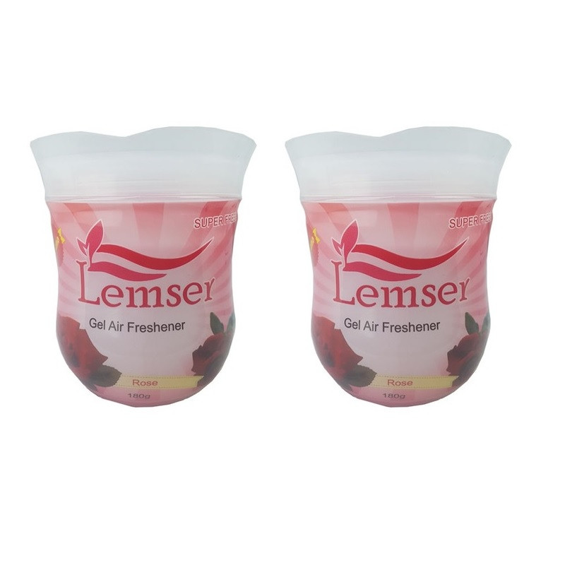 ژل خوشبو کننده هوا لمسر مدل rose وزن 180 گرم بسته 2 عددی