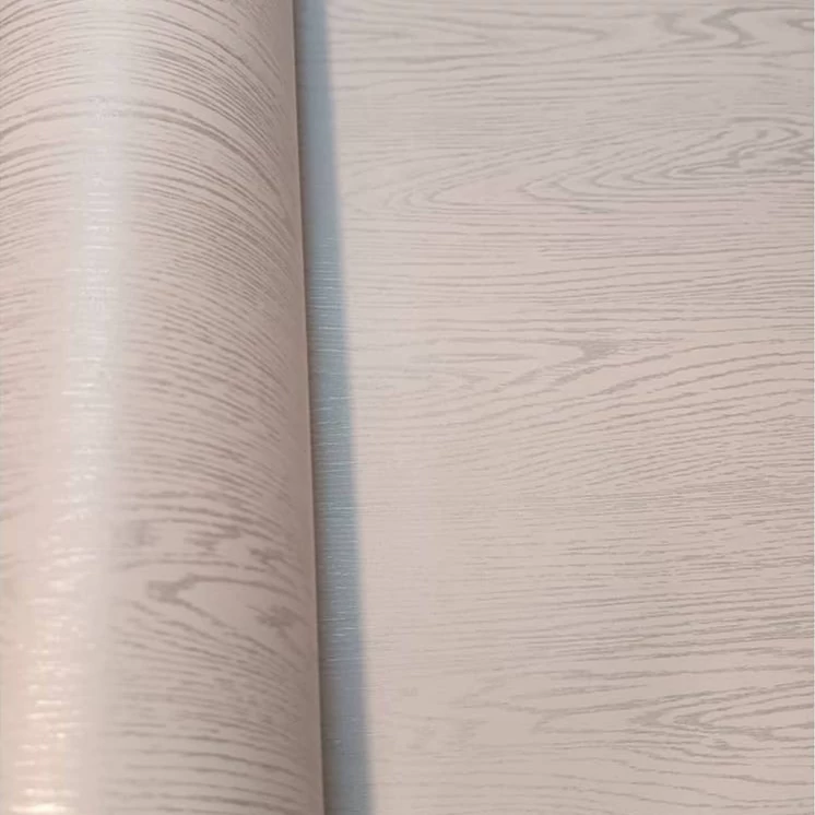 برچسب کابینت طرح چوب برجسته سفید رگه نقره ای ضخیم - 6231 عرض 90 سانت