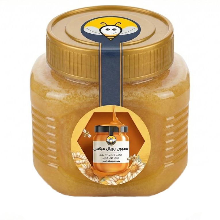 ژله رویال و عسل طبیعی شهد آفاق - 500 گرم