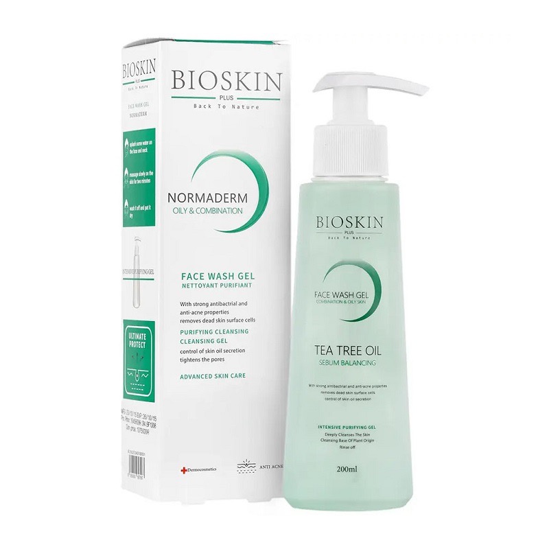 ژل شستشو صورت پوست چرب بایو اسکین