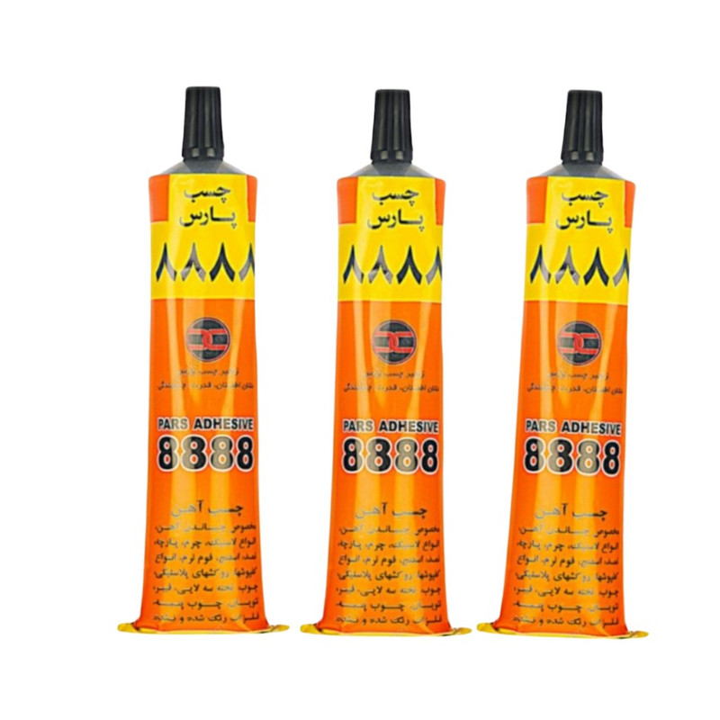 چسب آهن همه کاره مدل 8888 حجم 100 میلی لیتر مجموعه 3 عددی