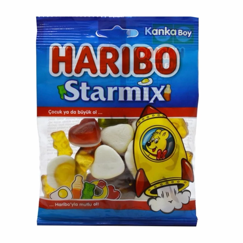 پاستیل هاریبو مدل Starmix وزن 80 گرم