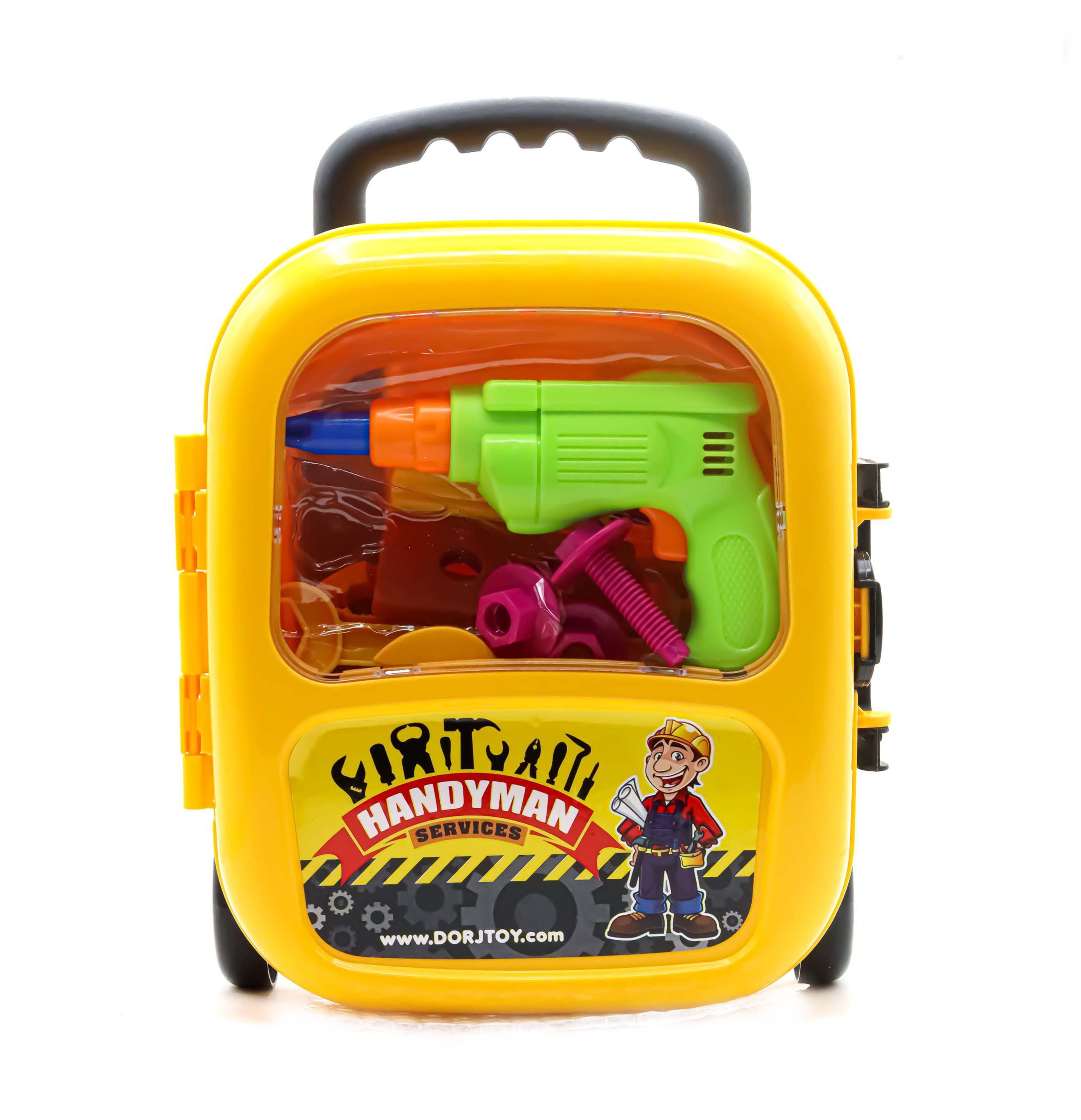 اسباب بازی ست نجاری ابزار و دریل چمدانی