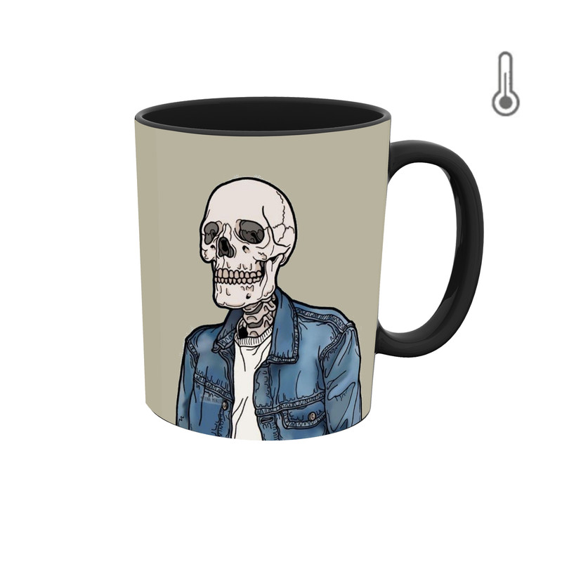 ماگ حرارتی طرح اسکلت