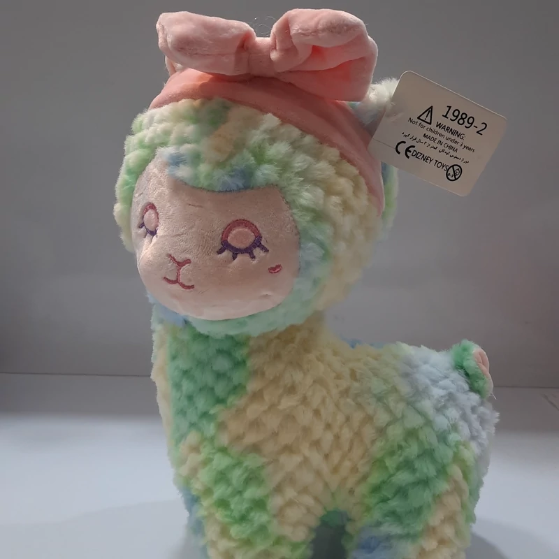 عروسک لاما آبرنگی پاپیون به سر نانو