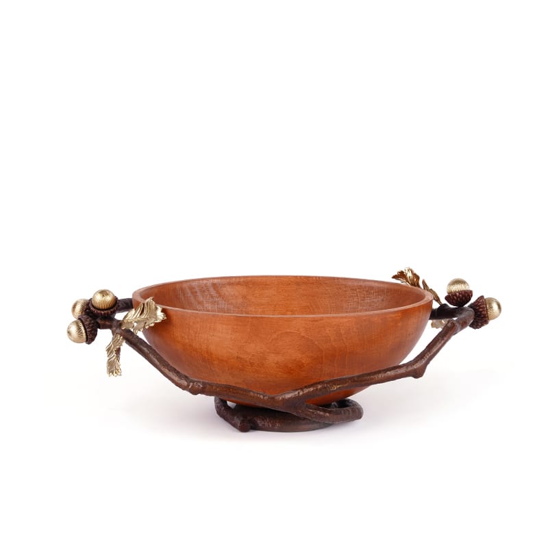 آجیل خوری - شاخه بلوط ظرف بیضی چوبی برند ریتون مبلمونسرا مدل 265322