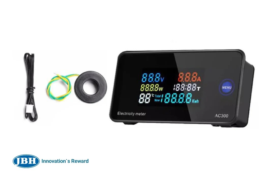 پاورمتر تک فاز رنگی AC