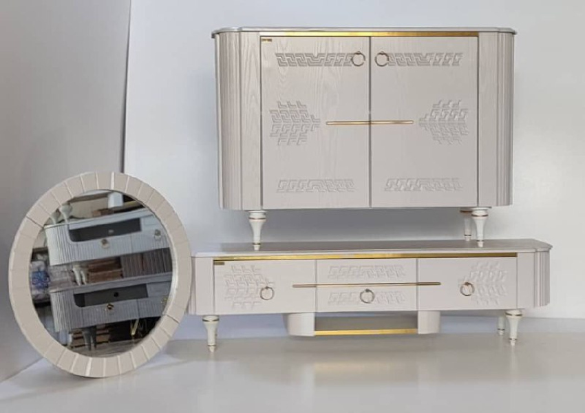 میز تی وی وآینه کنسول ست کامل مدل ارامیس