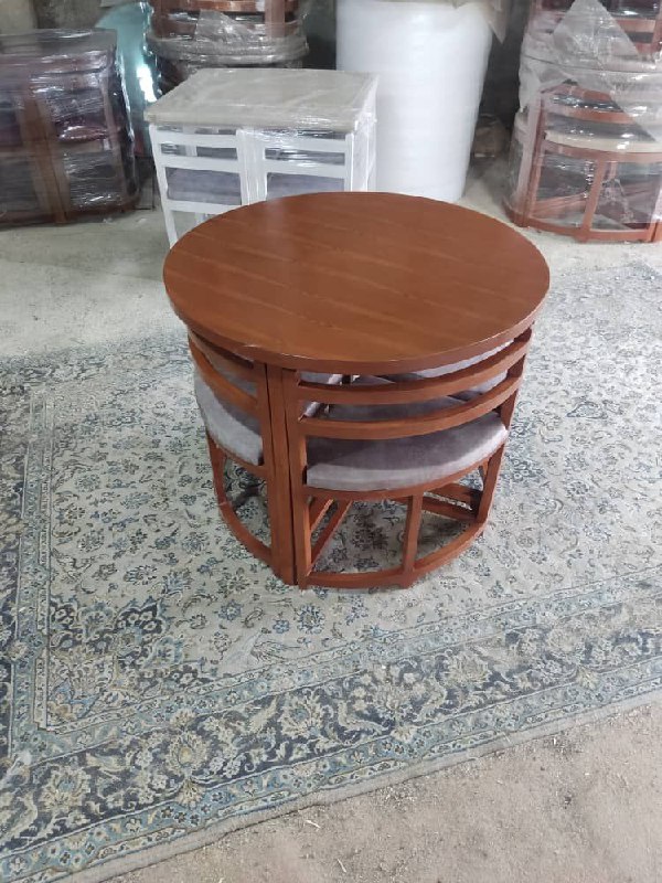 میز ناهار خوری4 نفره کمجا گرد