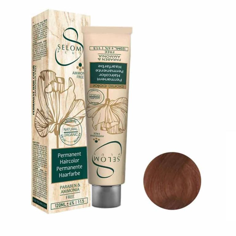 رنگ مو سلوم شماره 75-7 رنگ بلوند فندقی متوسط بدون آمونیاک حجم 120 میل