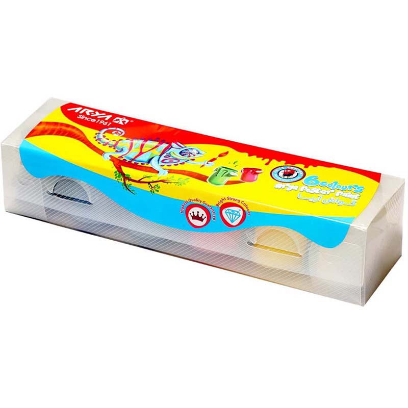 گواش 6 رنگ طلقی آریا