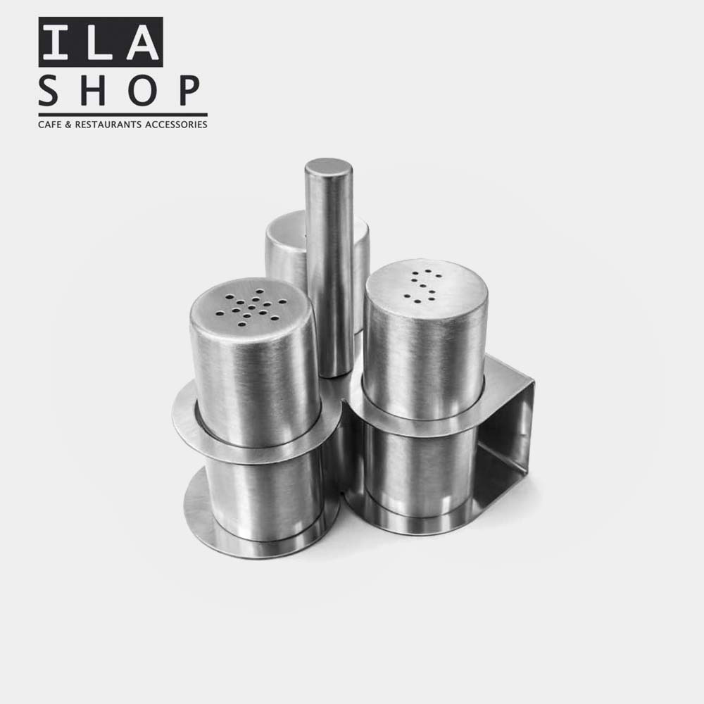 جای نمک فلفل و سماق استیل یک عددی ایلا