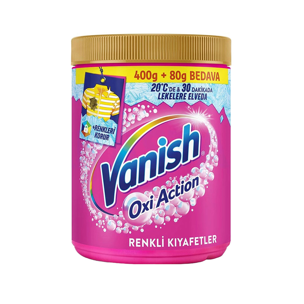 پودر لکه بر لباس رنگی Oxi Action ونیش 480 گرم