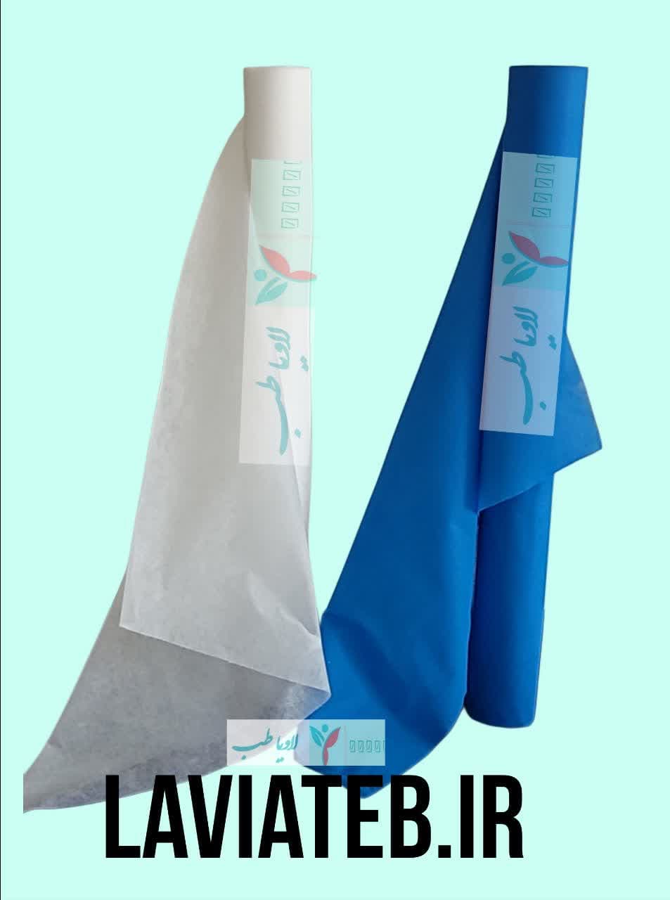 رول زیر انداز بیمار عرض 80 یکبار مصرف 20 متری سفید 25گرم