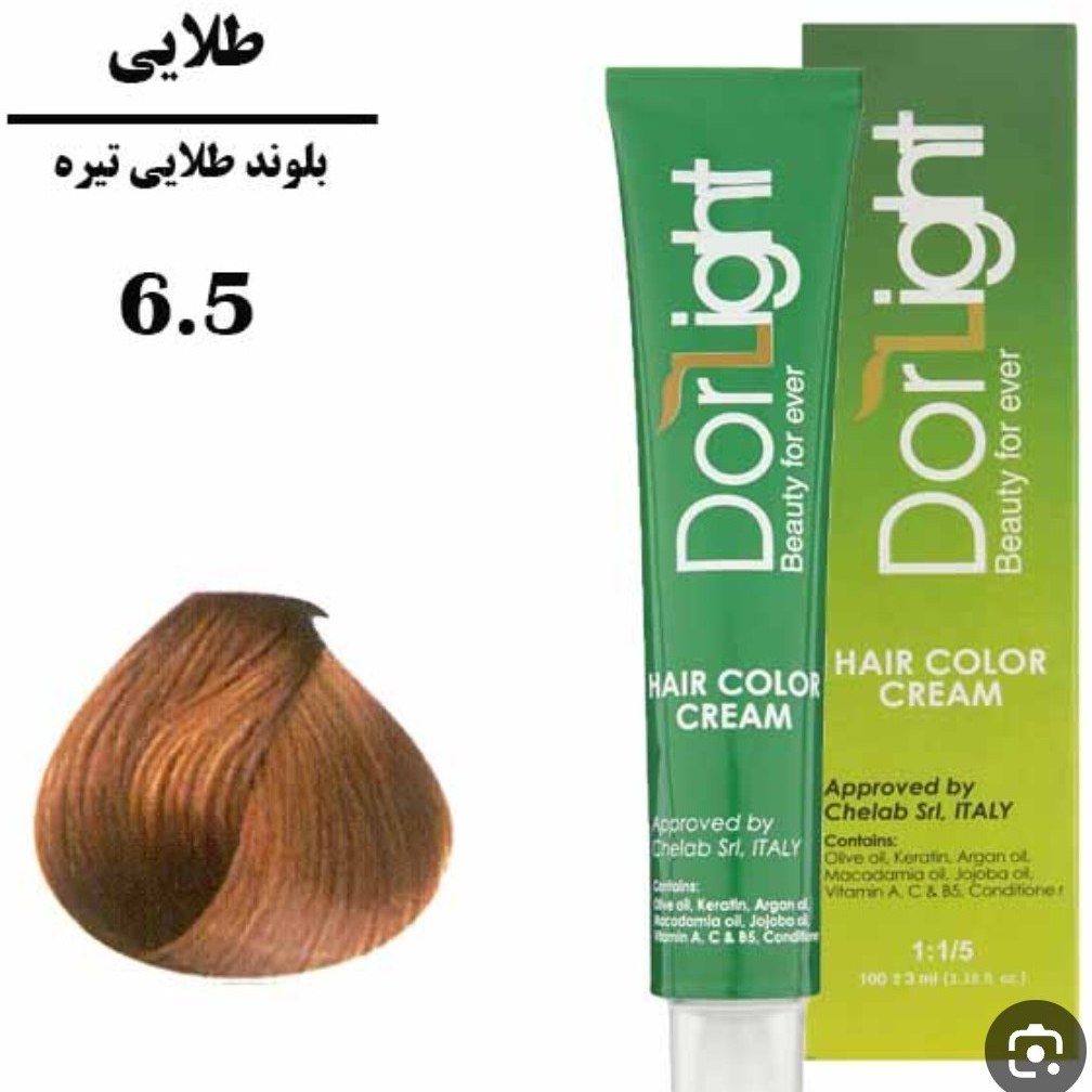 رنگ موی بلوند طلایی تیره 6.5 دورلایت 100 میل