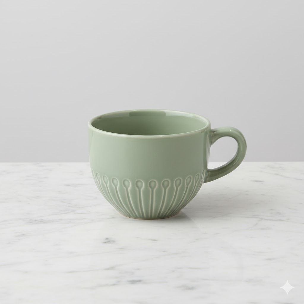 ماگ ایکیا مدلIKEA- STRIMMIG رنگ سبز