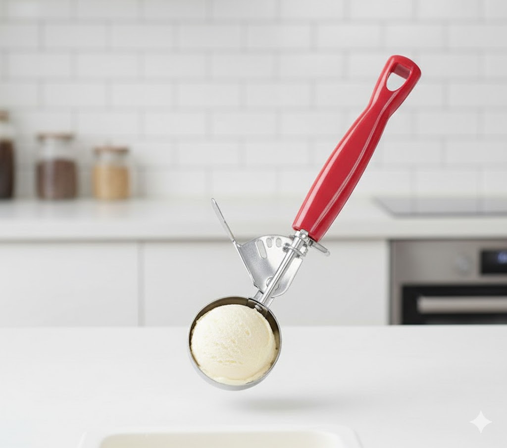 اسکوپ بستنی فنر دار دسته رنگی یونیک کد 3120