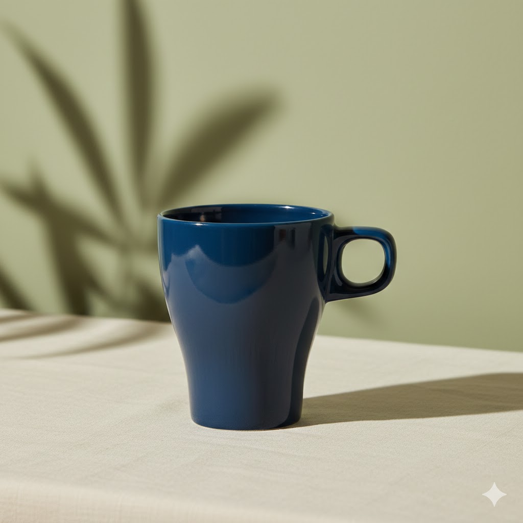 ماگ سرامیکی ایکیا سرمه ای IKEA-FÄRGRIK مبلمونسرا مدل 277644