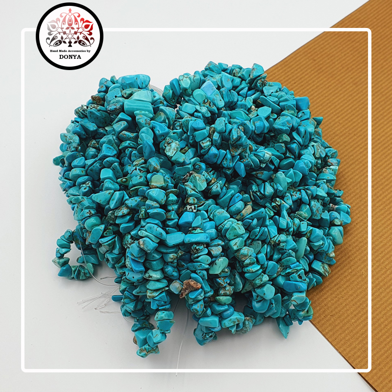 ریسه جاسپر فیروزه ای تراش دفرمه