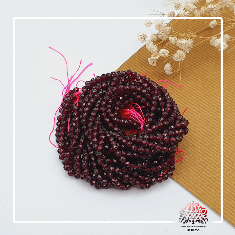 ریسه گارنت سایز 4 جواهری