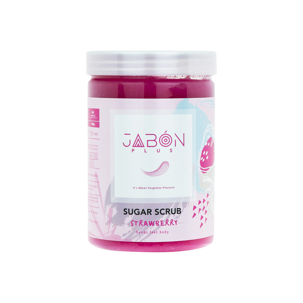 ژبن پلاس اسکراب شکری 900 گرمی توت فرنگی