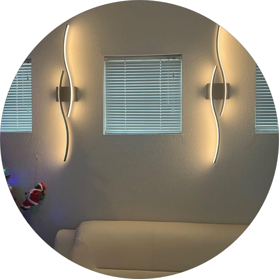 لوستر دیواری طرح فواره 80 سانتی 00709