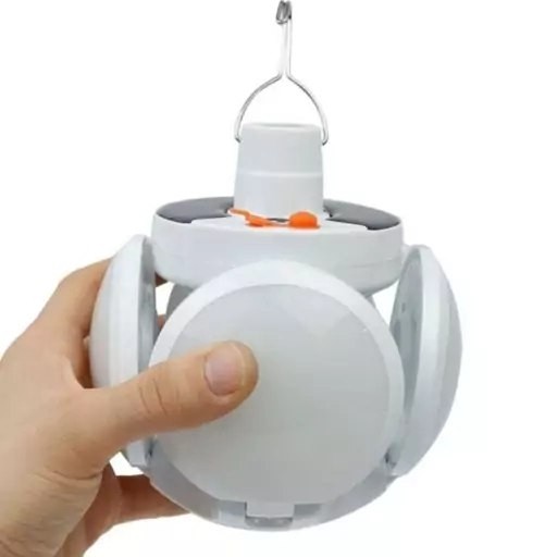 نمای 5 خرید لامپ شارژی خورشیدی چادر JD-2029 با نور 800 لومن