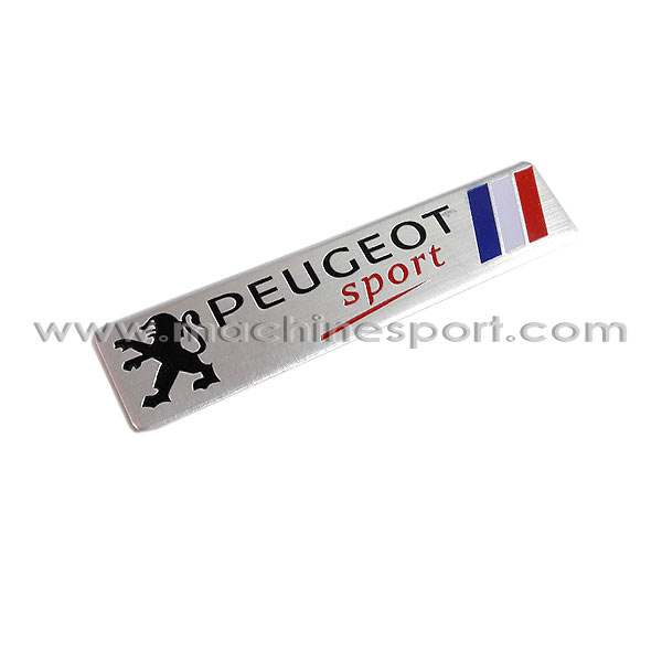 آرم و لوگو پژو اسپرت با طرح پرچم فرانسه PEUGEOT sport