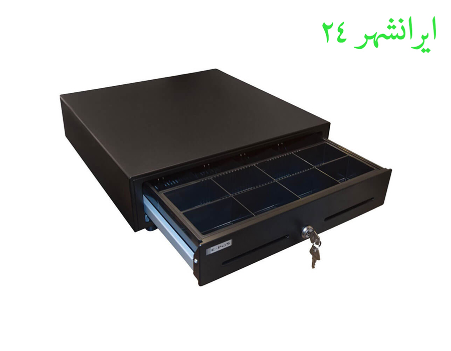 کشوی پول ای پوز 4 خانه E-POS ECH 410 رنگ مشکی
