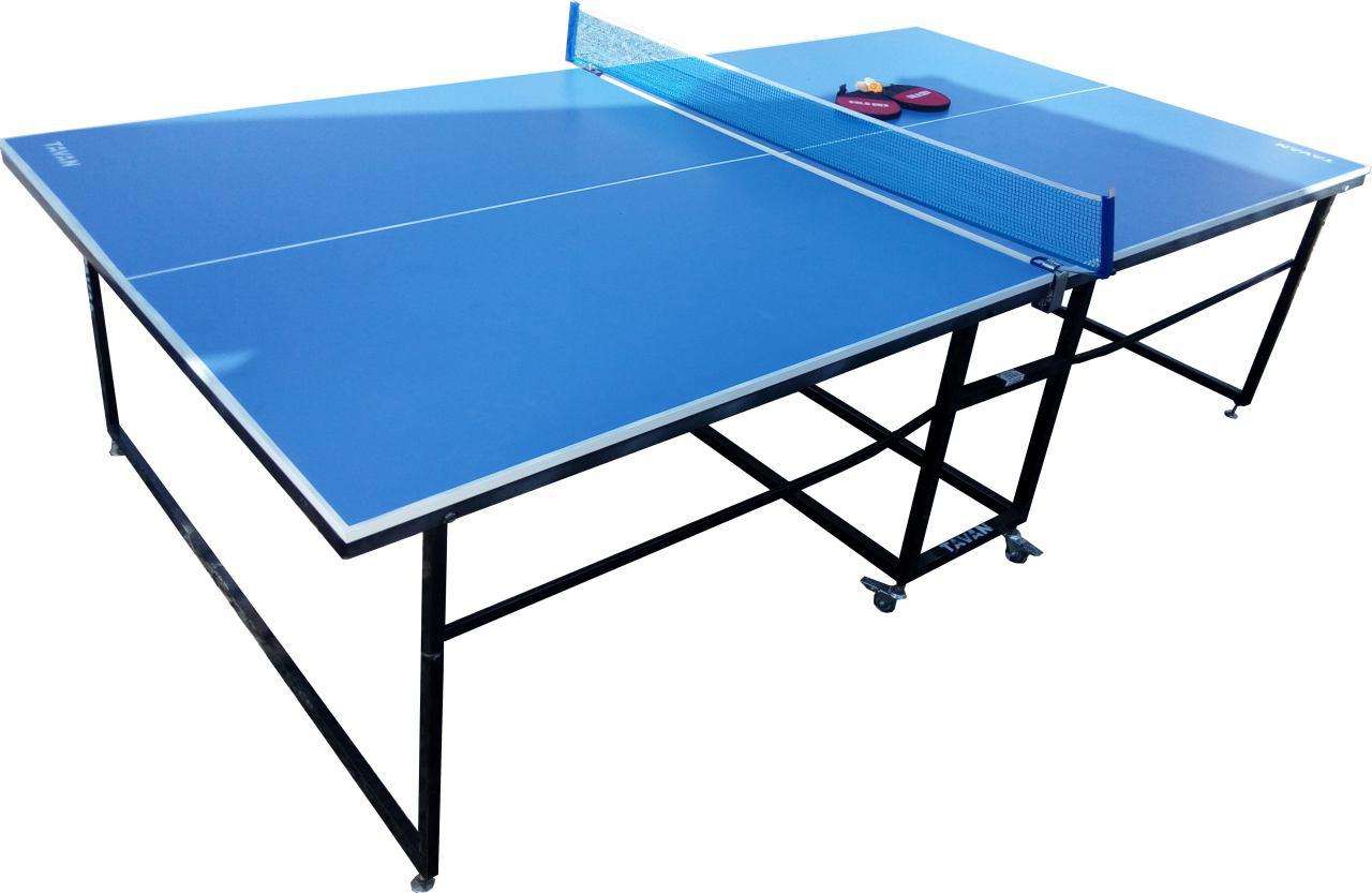 میز پینگ پنگ چهار چرخ تاشو (ملامینه)