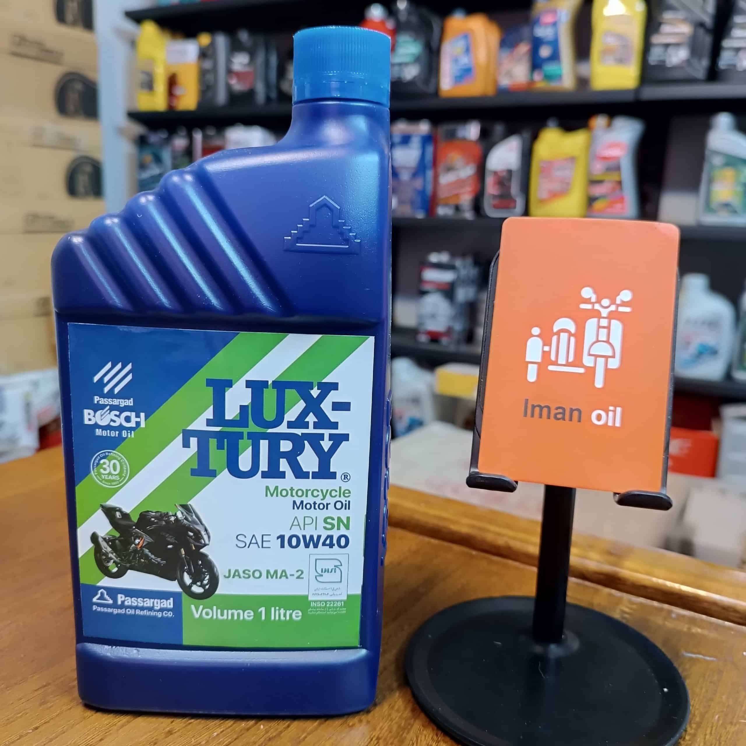 روغن موتورسیکلت بوش لاکچری BOSCH 10W40 SN 1L MA2 Semi Syn پس کرایه