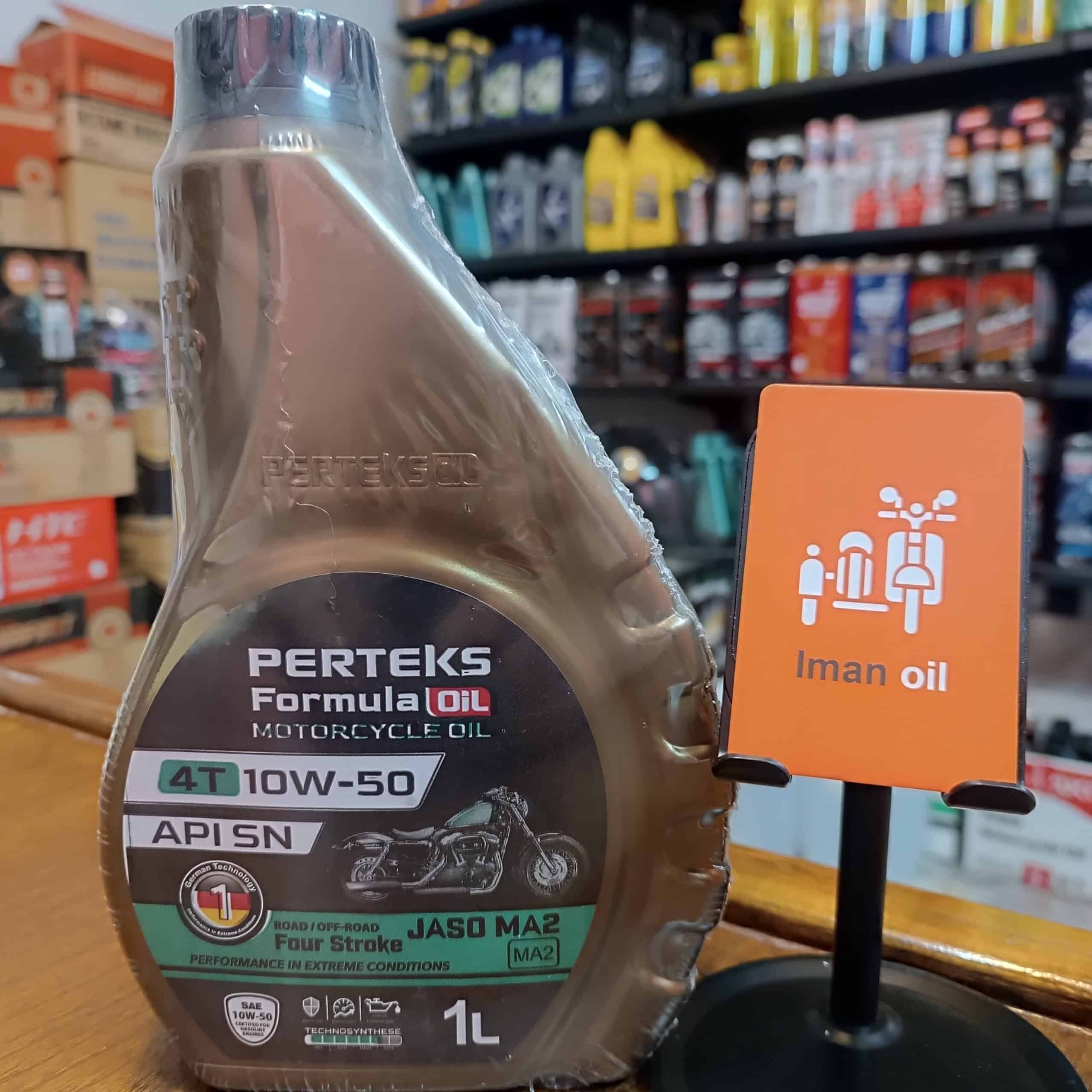 روغن موتورسیکلت پرتکس PERTEKS 10W50 SN 1L MA2 Full Syn پس کرایه