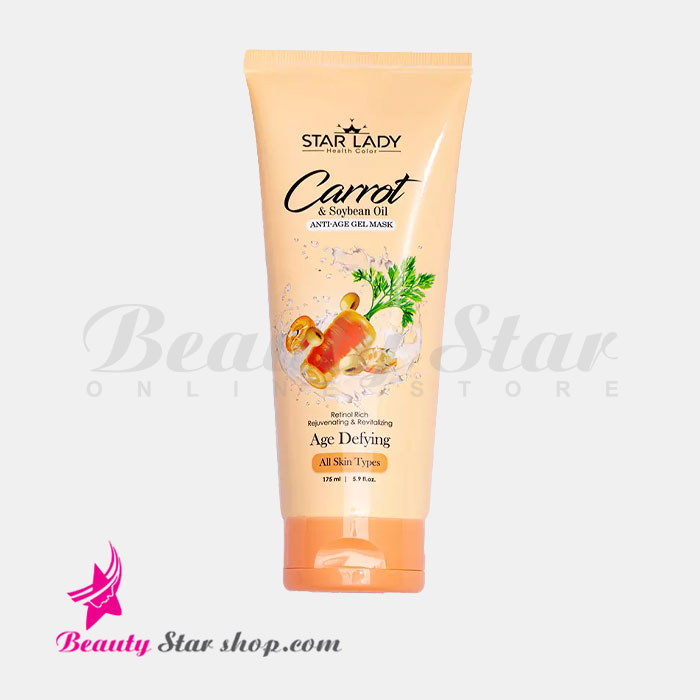 ژل ماسک صورت جوان کننده استارلیدی حاوی عصاره هویچ و سویا حجم 175 میلی لیتر