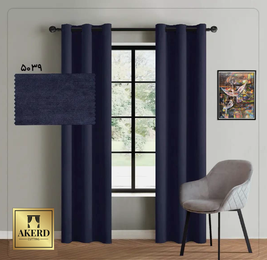 پرده پانچ مخمل هازان 5039