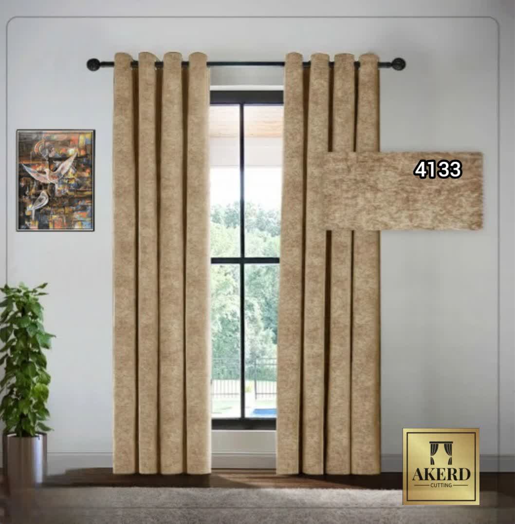 پرده پانچ مخمل شانل 4133