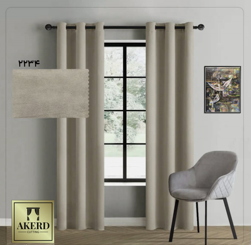 پرده پانچ مخمل هازان 2234