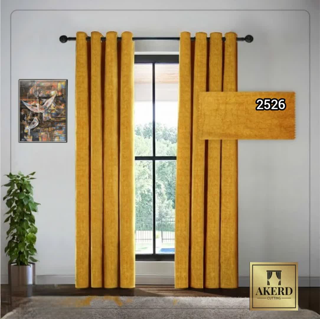 پرده پانچ مخمل شانل 2526