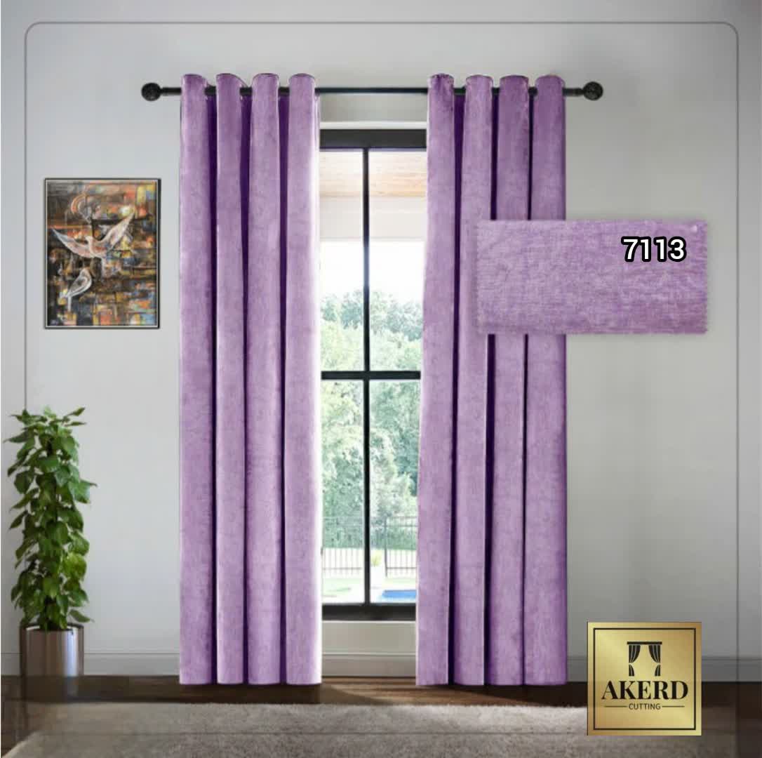 پرده پانچ مخمل شانل 7113