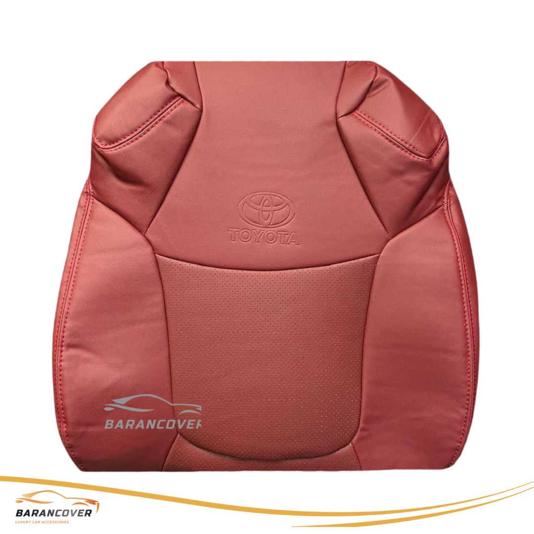 روکش صندلی تویوتا کرولا کراس 2024-2025 تمام چرم رنگ زرشکی