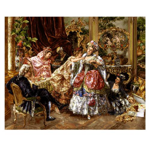 نخ و نقشه فرانسوی طرح پرو لباس کد 24191