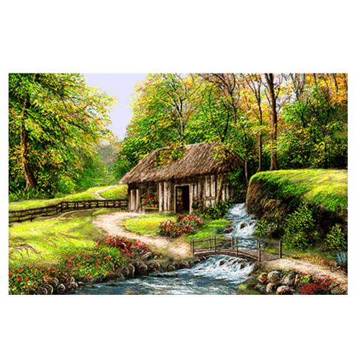 نخ و نقشه تابلو فرش منظره کد 23236