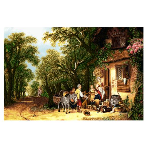 نخ و نقشه تابلو فرش منظره کد 23273