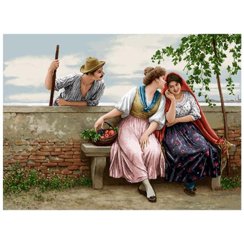 نخ و نقشه فرانسوی طرح عاشقانه خیابانی کد 24094