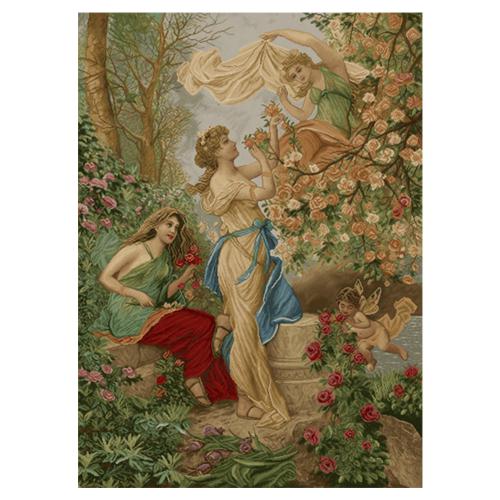 نخ و نقشه فرانسوی طرح فرشته و دختر کد 24360